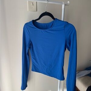 Blue Long Sleeve Top